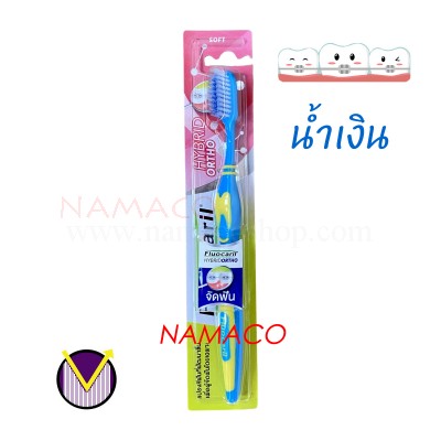 Fluocaril ortho toothbrush super spiral dark blue