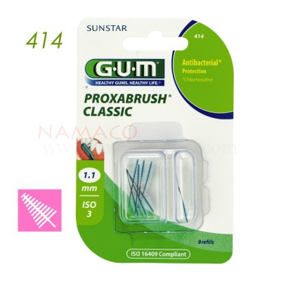  GUM Proxabrush Classic 1.1mm 8 refills 414
