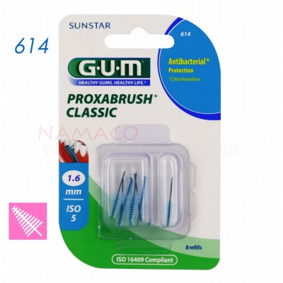  GUM Proxabrush Classic 1.6mm 8 refills 614