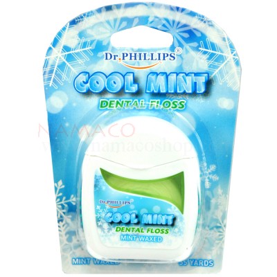 Dr. Phillips dental floss Cool Mint waxed mint 50m