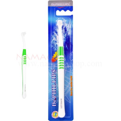 Dr. Phillips End-Tip Toothbrush with rubber handle