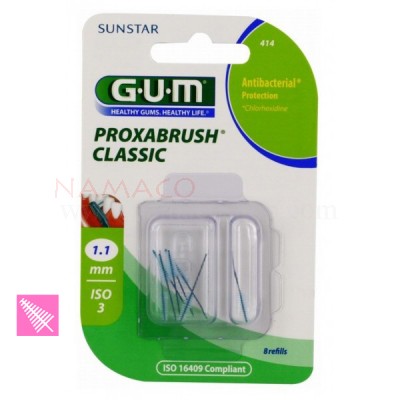  GUM Proxabrush Classic 1.1mm 8 refills 414