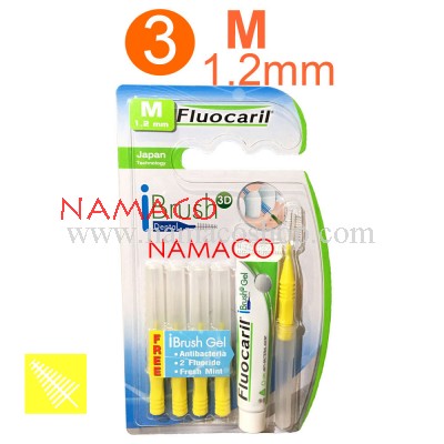 Fluocaril interdental brush I shape 5pcs/pack size M 1.2mm