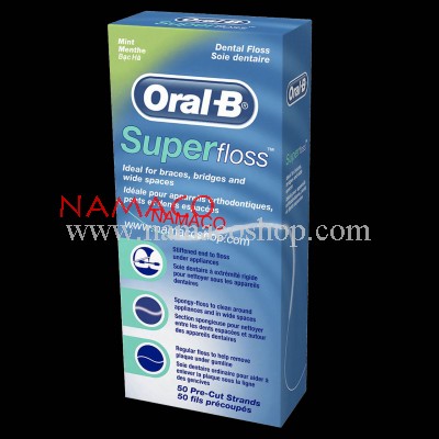 Oral-B Super Floss waxed mint 50pcs