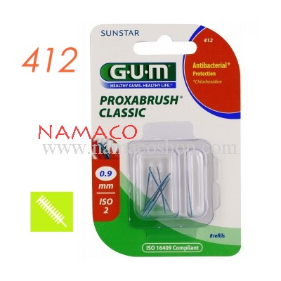 GUM Proxabrush Classic 0.9mm 8 refills 412