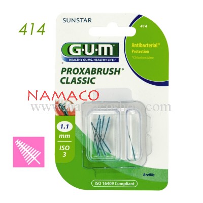  GUM Proxabrush Classic 1.1mm 8 refills 414