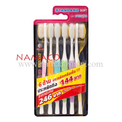 Systema toothbrush original, standard soft, bristles, pack 6